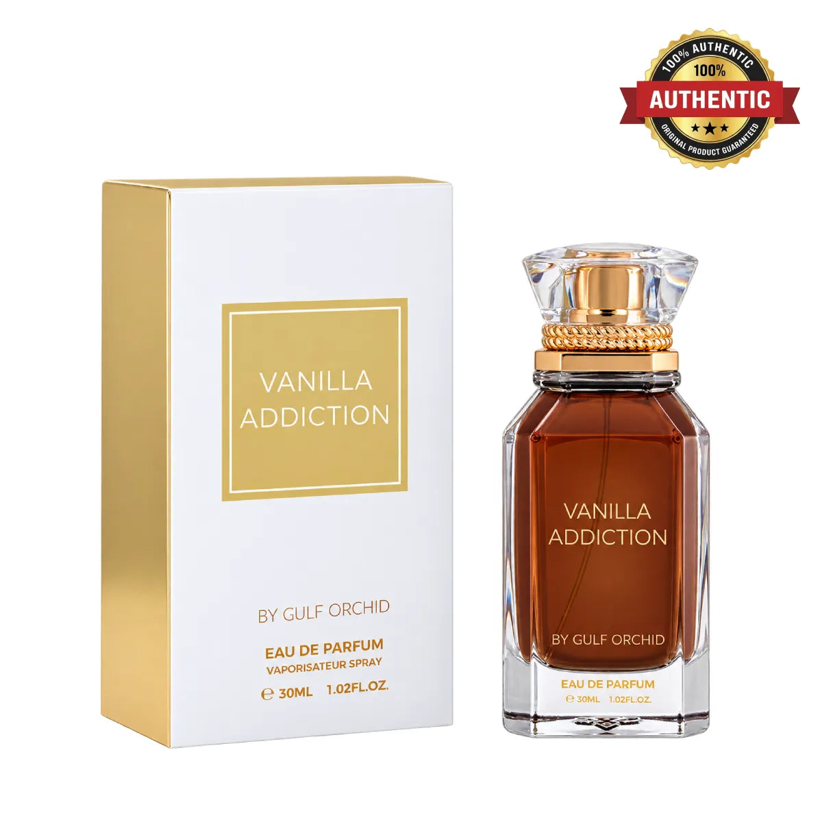 Gulf Orchid Vanilla Addiction Eau De Parfum 100ml Online at best price, premium vanilla fragrance - Perfumesouq Qatar