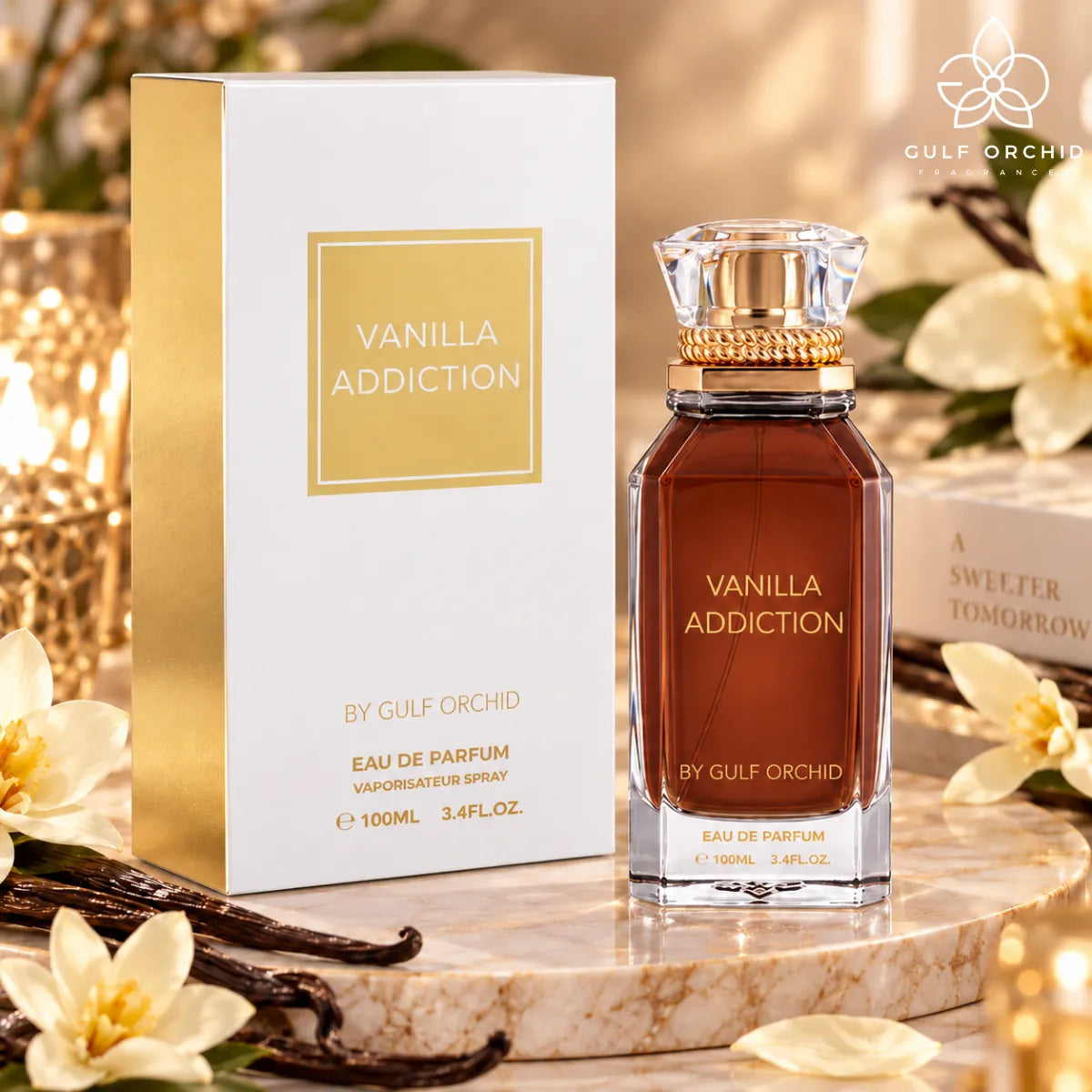 Buy Gulf Orchid Vanilla Addiction Eau De Parfum 100ml Online from Perfumesouq, Doha, Qatar


