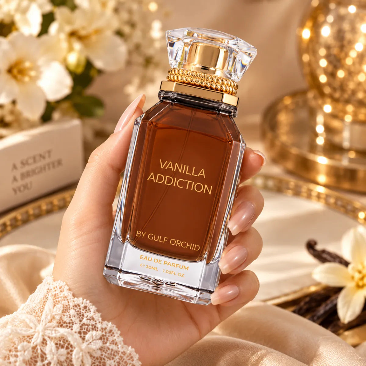 Original Gulf Orchid Vanilla Addiction Eau De Parfum 100ml authentic luxury fragrance at best price - Perfumesouq Qatar