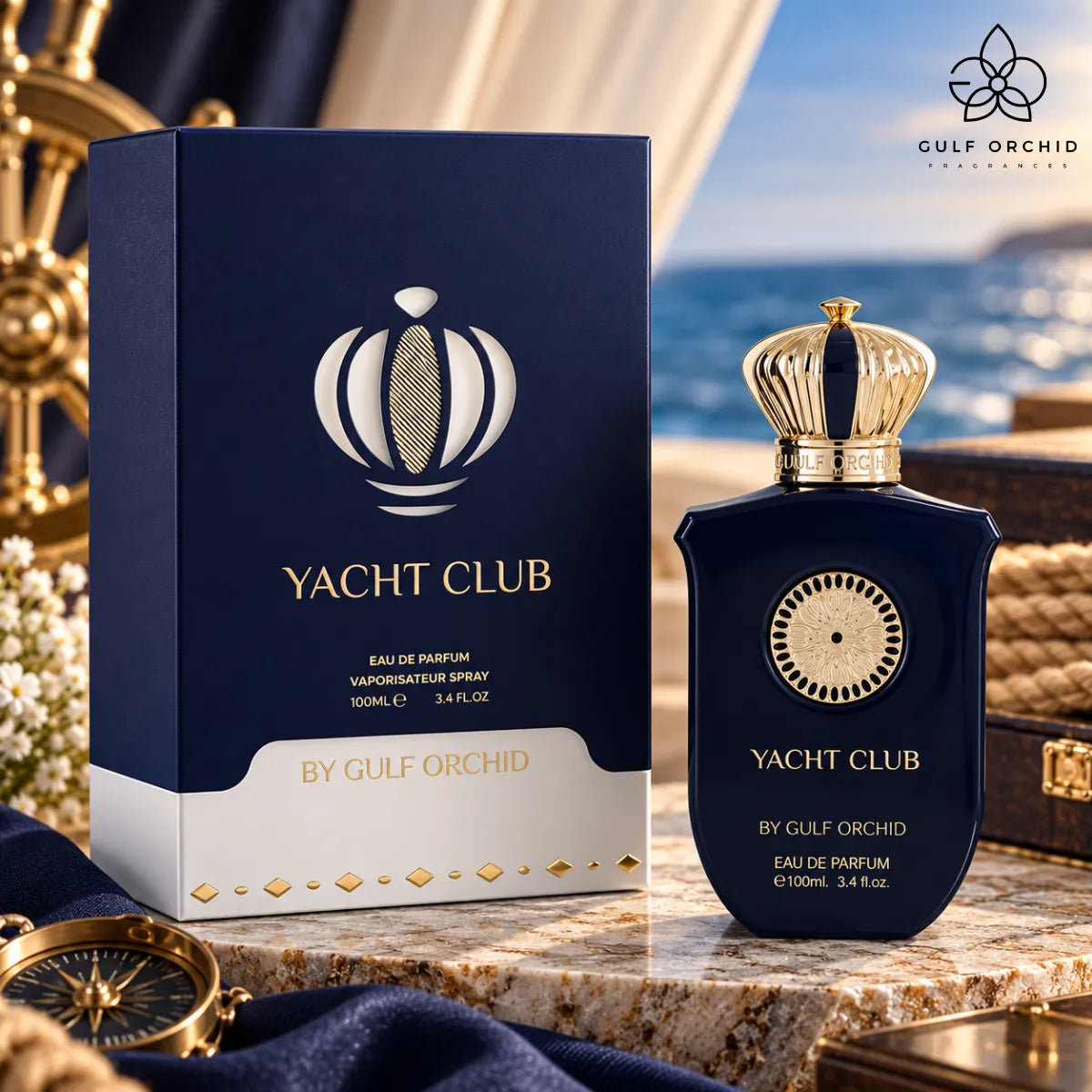 Buy Gulf Orchid Yacht Club Eau De Parfum 100ml online from Perfumesouq, Doha, Qatar