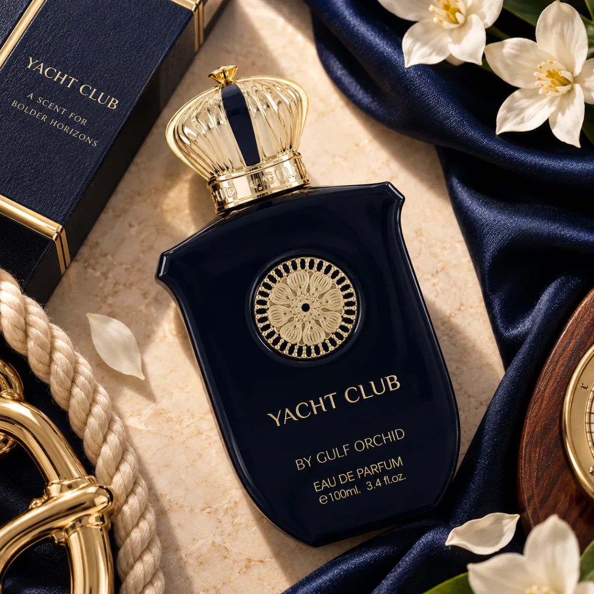 Gulf Orchid Yacht Club Eau De Parfum 100ml for best price in Qatar, sophisticated fragrance with warm vanilla notes - Perfumesouq Qatar