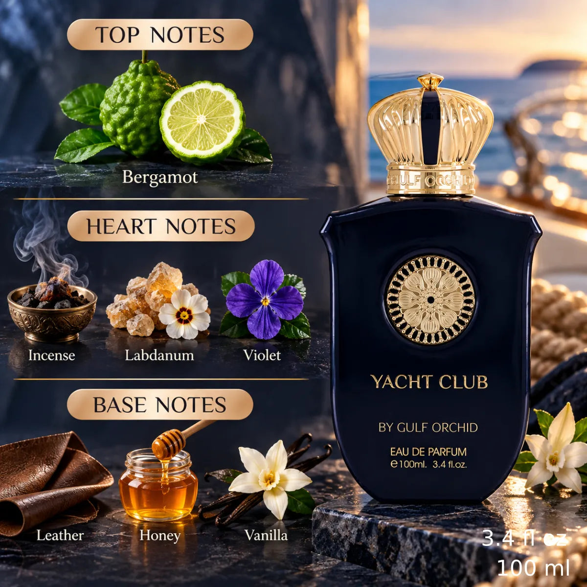 Authentic Gulf Orchid Yacht Club Eau De Parfum 100ml for best price with fast delivery - Perfumesouq Qatar