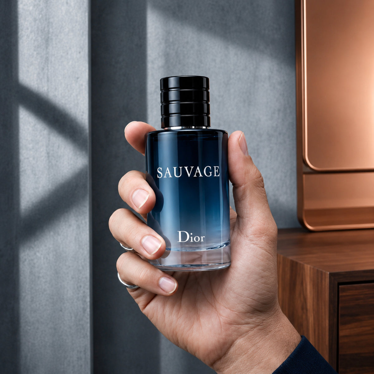 Buy Dior Sauvage Eau de Toilette 100ML online with premium masculine fragrance  from Perfumesouq Qatar