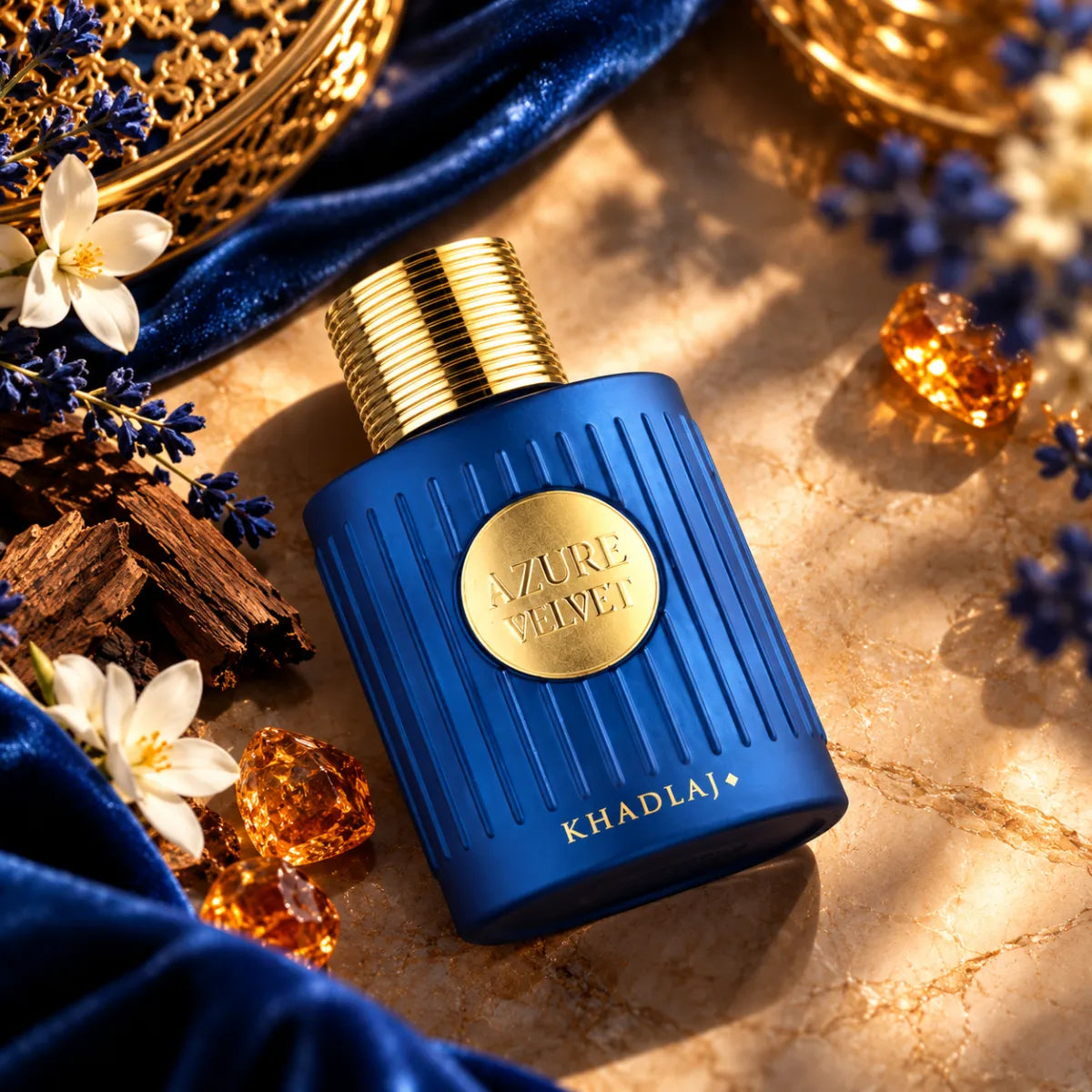 Khadlaj Azure Velvet Extrait De Parfum 100ml for best price, elegant scent with lasting fragrance - Perfumesouq Qatar