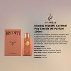 Khadlaj Biscotti Caramel Pop Extrait 100ml luxury fragrance at best price, authentic and genuine product - Perfumesouq Qatar