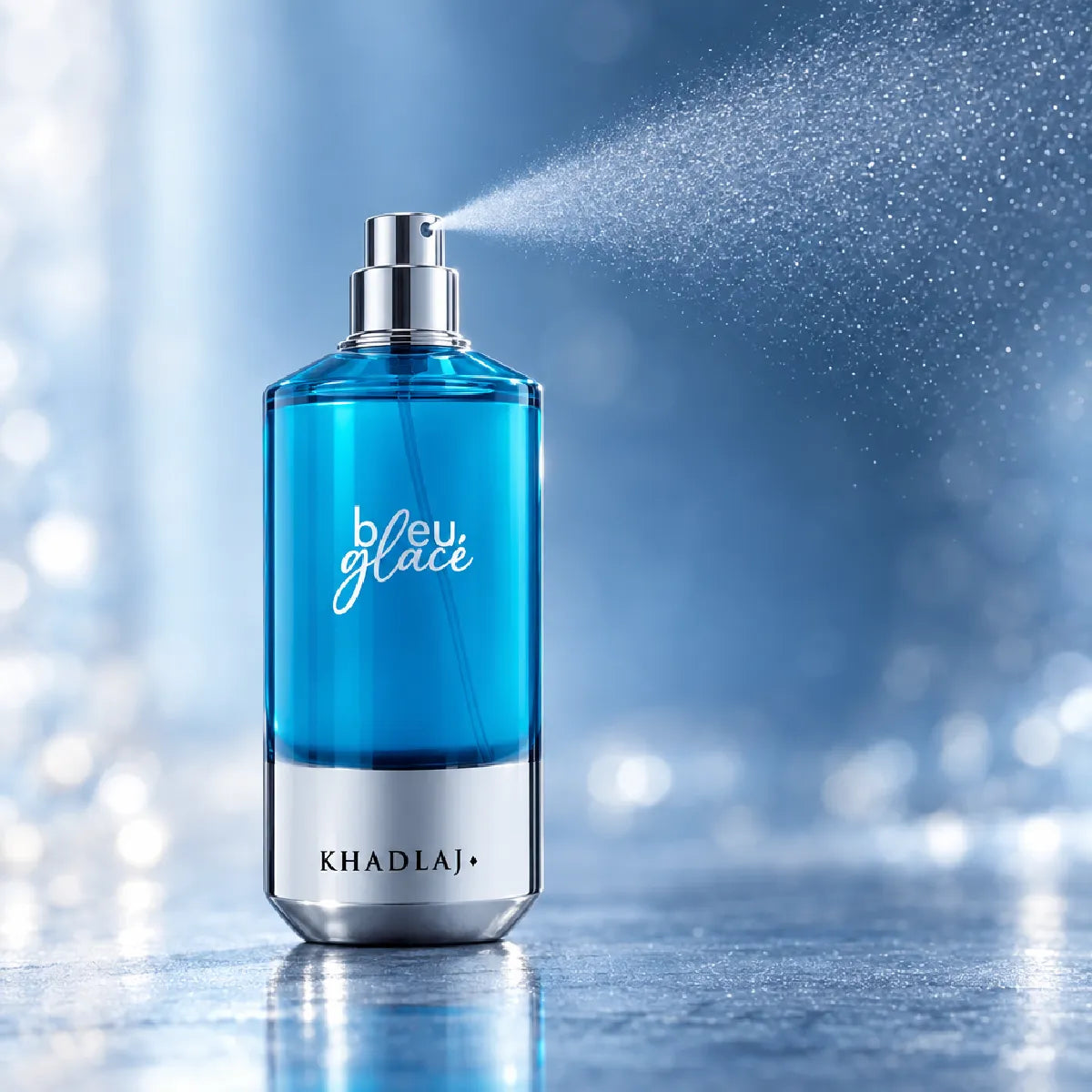 Original Khadlaj Bleu Glace Extrait De Parfum 100ml authentic luxury fragrance at best price in Qatar - Perfumesouq Qatar