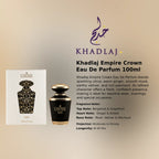 Khadlaj Empire Crown EDP 100ml luxury fragrance at best price in Qatar, authentic and genuine product - Perfumesouq Qatar