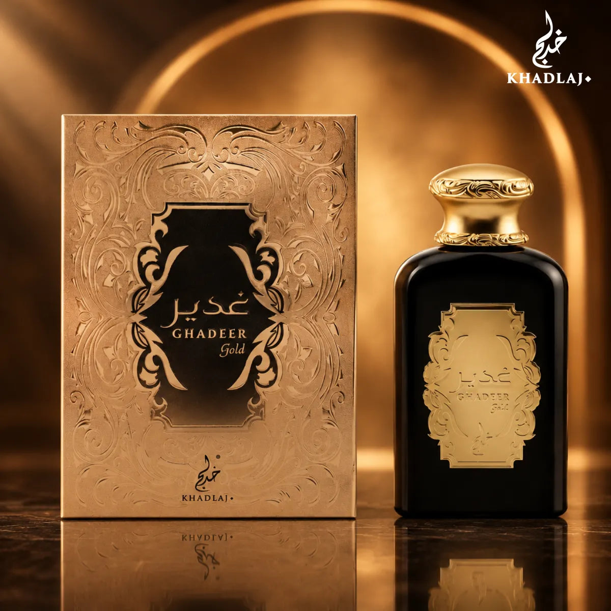 Buy Khadlaj Ghadeer Gold Eau De Parfum 100ml from Perfumesouq, Doha, Qatar.