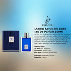 Khadlaj Karus Blu Spice EDP 100ml luxury fragrance at best price, authentic and genuine product - Perfumesouq Qatar