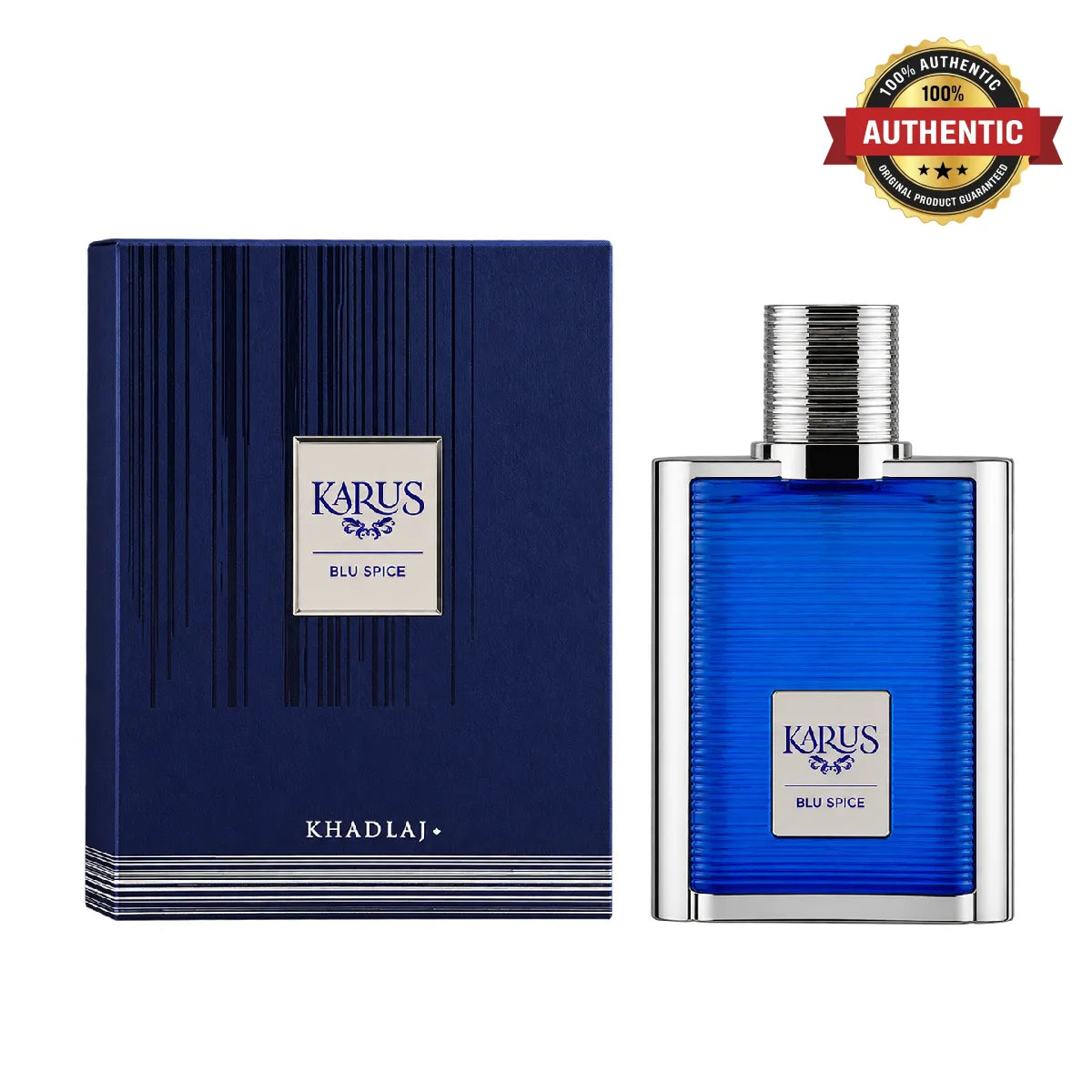 Khadlaj Karus Blue Spice Eau De Parfum 100ml online at best price, premium spicy fragrance - Perfumesouq Qatar