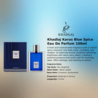 Khadlaj Karus Blue Spice EDP 100ml luxury fragrance at best price, authentic and genuine product - Perfumesouq Qatar