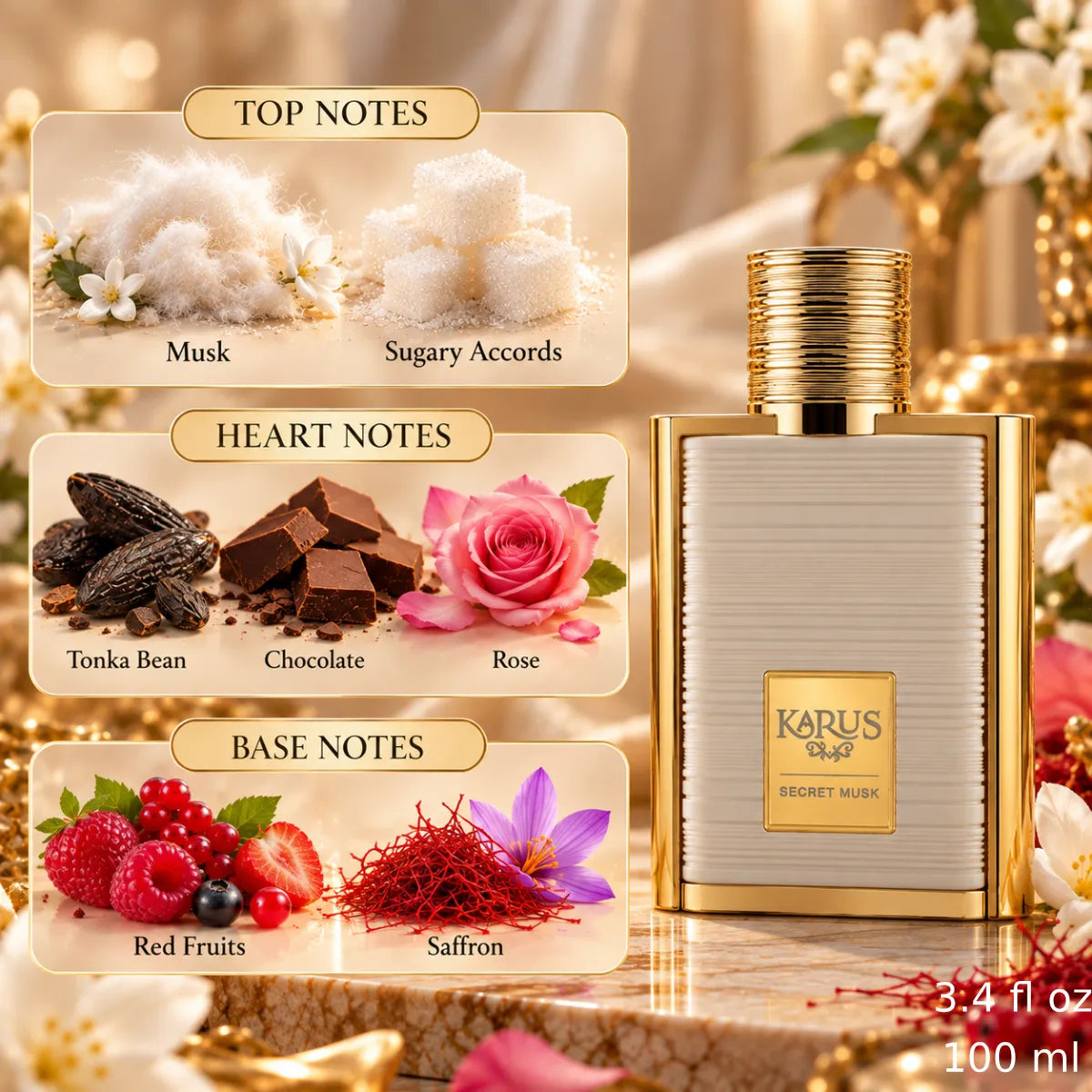 Authentic Khadlaj Karus Secret Musk Eau De Parfum 100ml for best price with fast delivery - Perfumesouq Qatar
