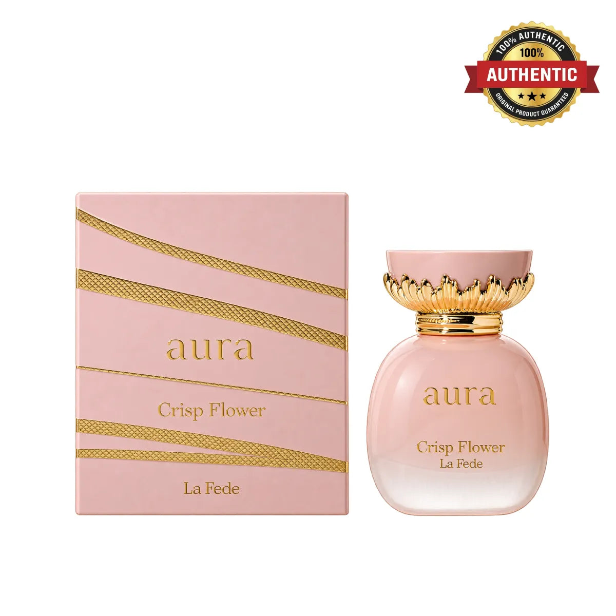 Khadlaj La Fede Aura Crisp Flower Eau De Parfum 100ml online at best price, premium floral fragrance - Perfumesouq Qatar