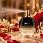 Original Khadlaj La Fede Aura Kiss Of Rose Eau De Parfum 100ml authentic luxury fragrance at best price - Perfumesouq Qatar