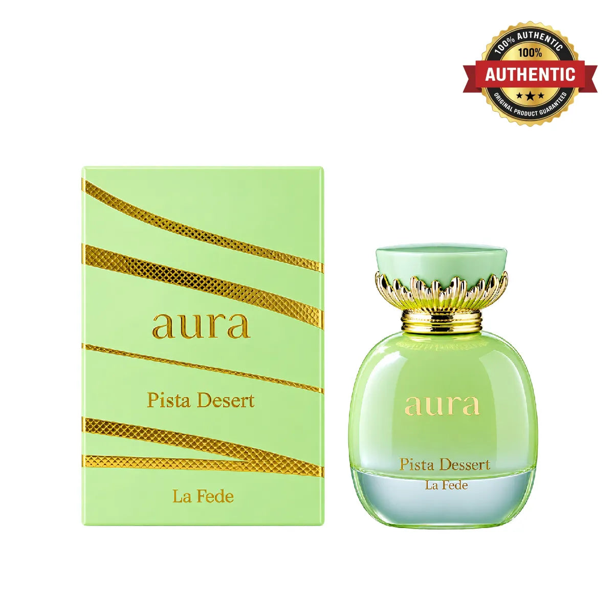 Khadlaj La Fede Aura Pista Dessert Eau De Parfum 100ml online at best price, premium gourmand fragrance - Perfumesouq Qatar