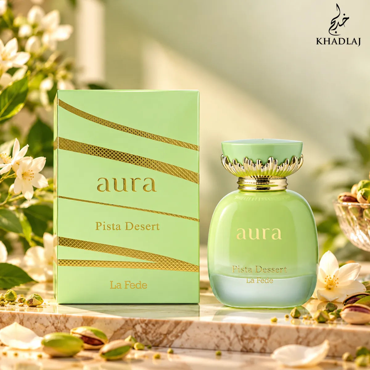 Buy Khadlaj La Fede Aura Pista Dessert Eau De Parfum 100ml online from Perfumesouq, Doha, Qatar