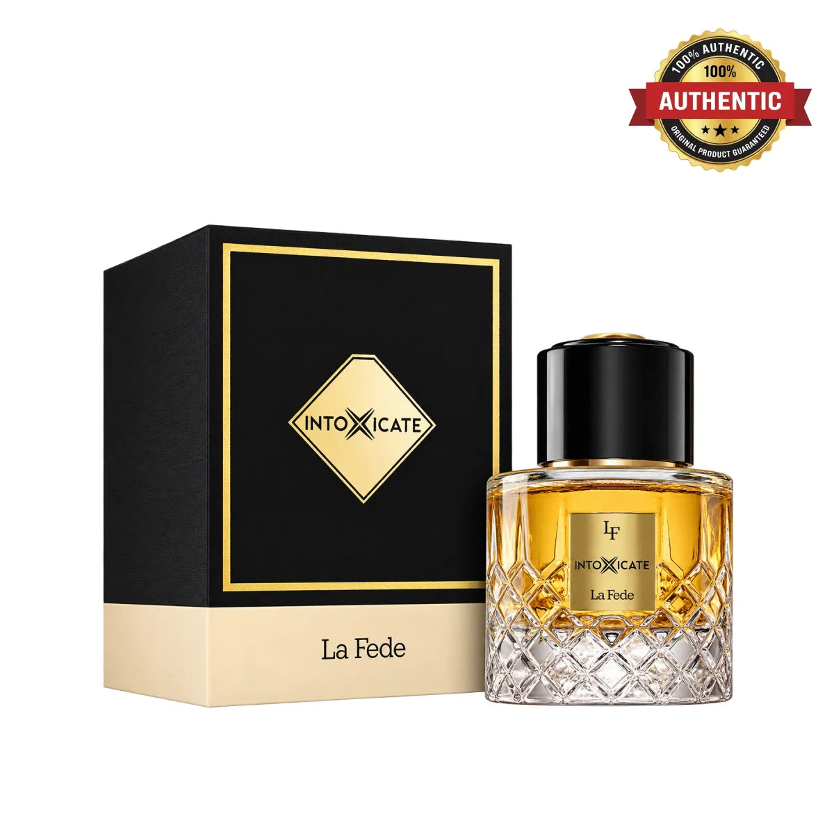 Khadlaj La Fede Intoxicate Eau De Parfum 100ml online at best price, premium sophisticated fragrance - Perfumesouq Qatar