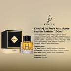 Khadlaj La Fede Intoxicate EDP 100ml luxury fragrance at best price, authentic and genuine product - Perfumesouq Qatar