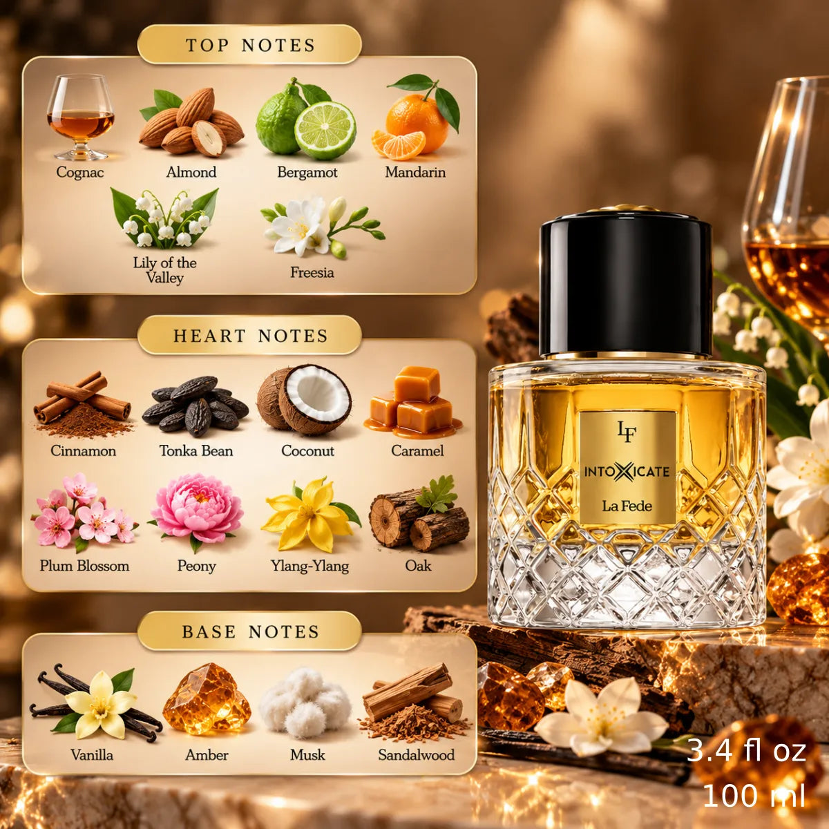 Authentic Khadlaj La Fede Intoxicate Eau De Parfum 100ml for best price with fast delivery - Perfumesouq Qatar