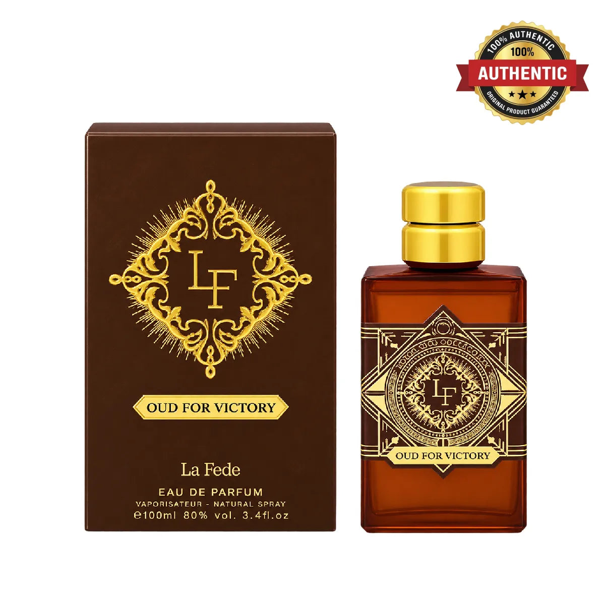Khadlaj La Fede Oud For Victory Eau De Parfum 100ml online in Qatar at best price, premium oud fragrance - Perfumesouq Qatar