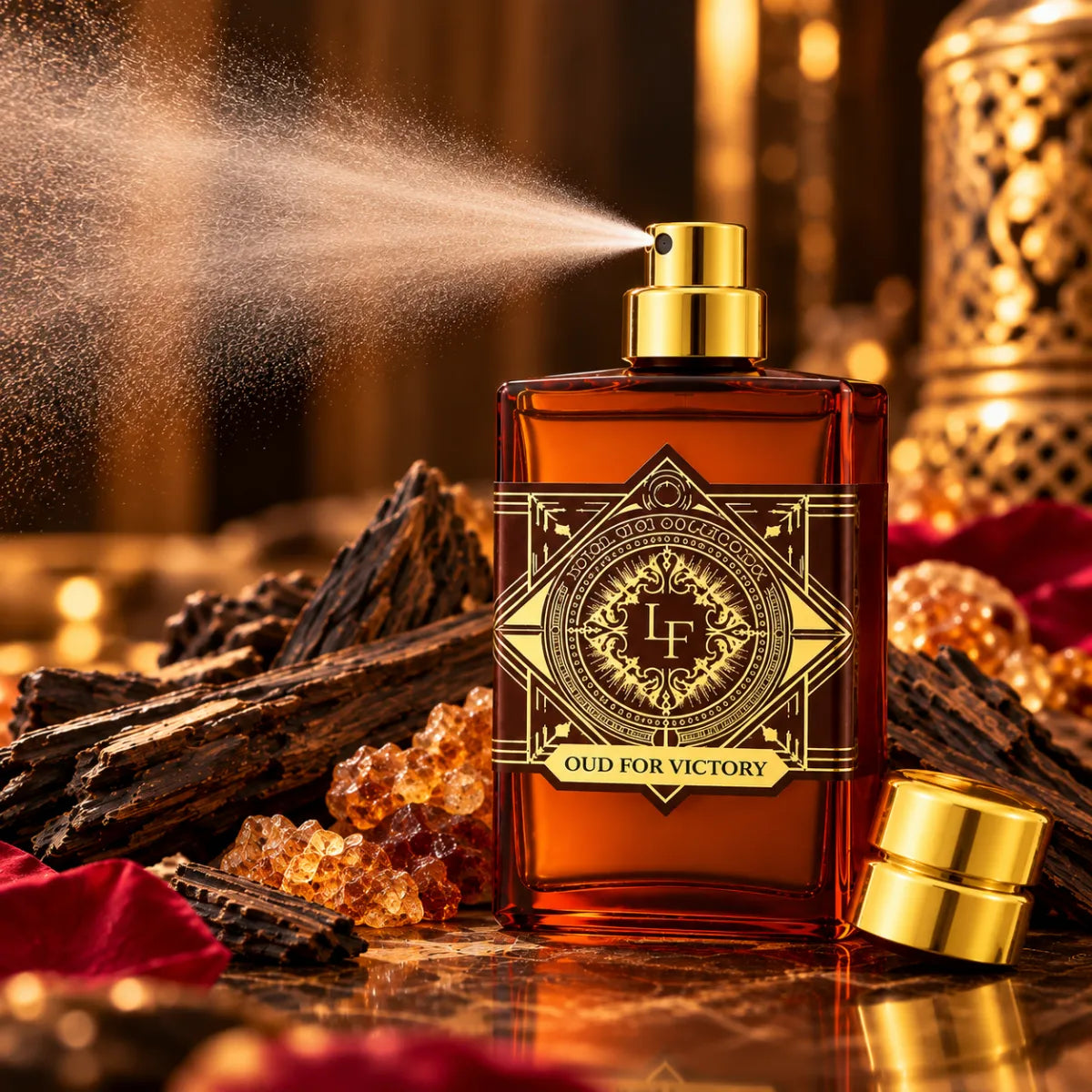 Original Khadlaj La Fede Oud For Victory Eau De Parfum 100ml authentic luxury fragrance at best price - Perfumesouq Qatar