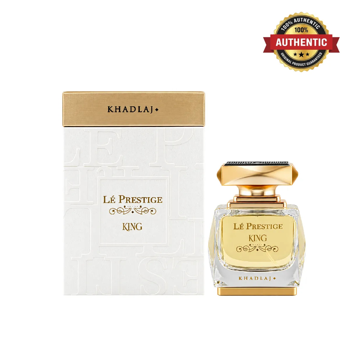 Khadlaj Le Prestige King Eau De Parfum 100ml online at best price, premium masculine fragrance - Perfumesouq Qatar