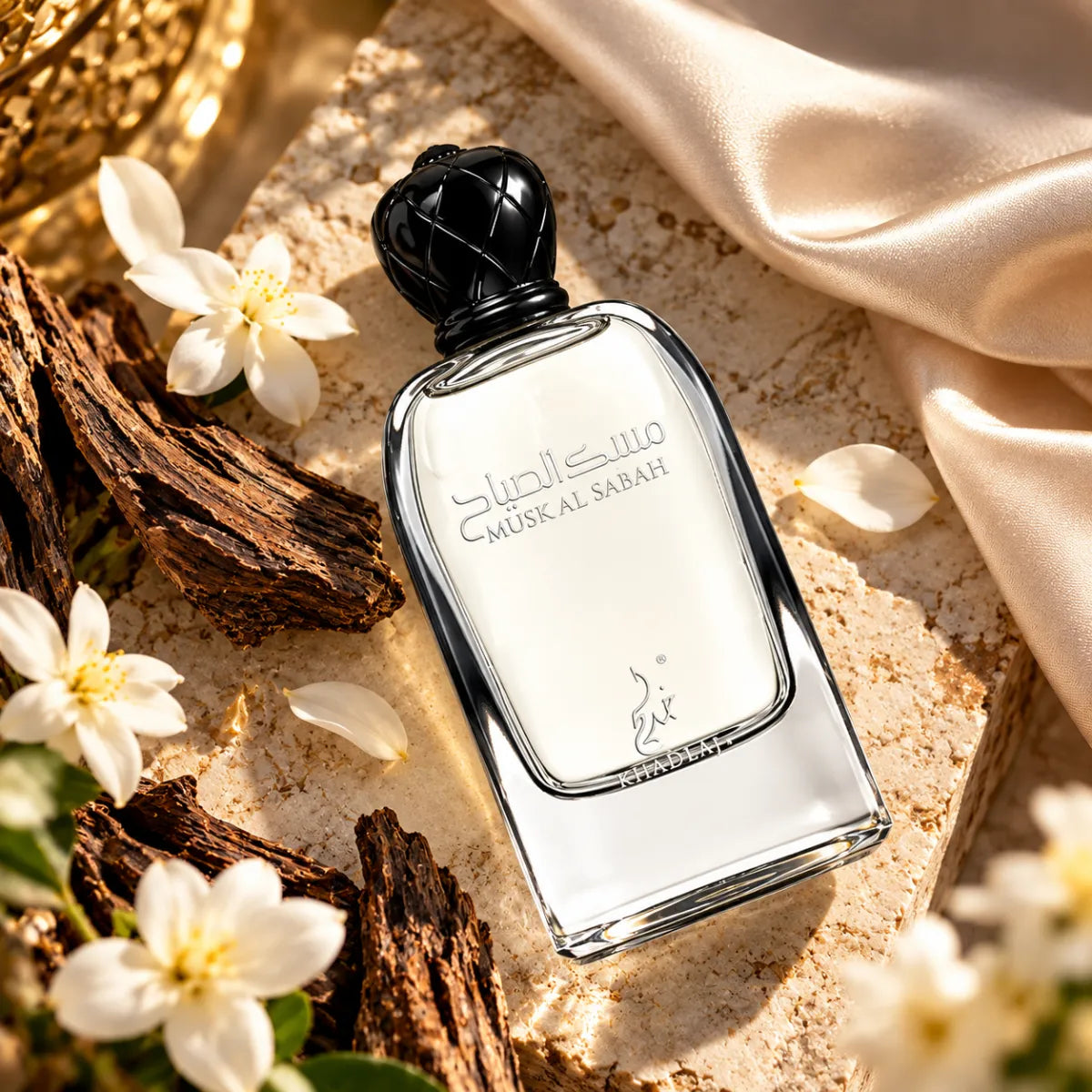 Khadlaj Musk Al Sabah Eau De Parfum 100ml for best price, elegant musk scent with lasting fragrance - Perfumesouq Qatar