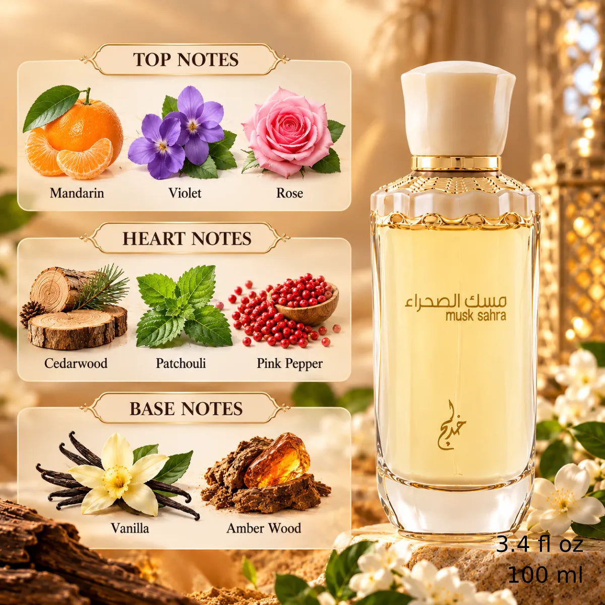 Authentic Khadlaj Musk Sahra Eau De Parfum 100ml for best price with fast delivery - Perfumesouq Qatar