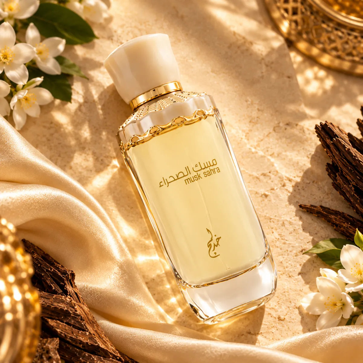 Khadlaj Musk Sahra Eau De Parfum 100ml for best price, elegant musk scent with lasting fragrance - Perfumesouq Qatar