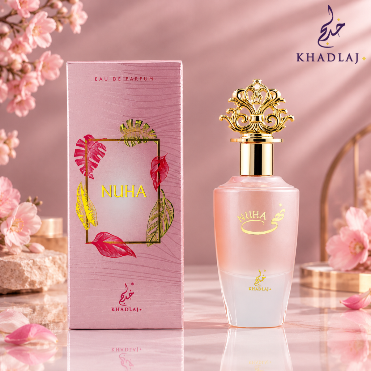 Buy Khadlaj Nuha Eau De Parfum 85ml from Perfumesouq, Doha, Qatar.