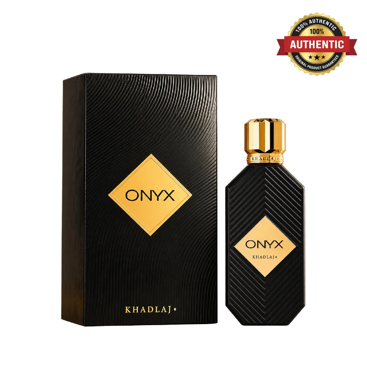 Khadlaj Onyx Gold Eau De Parfum 100ml online at best price, premium elegant fragrance - Perfumesouq Qatar