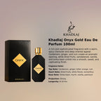 Khadlaj Onyx Gold EDP 100ml luxury fragrance at best price, authentic and genuine product - Perfumesouq Qatar