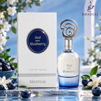 Buy Khadlaj Oud Pour Blueberry Eau De Parfum 100ml from Perfumesouq, Doha, Qatar.