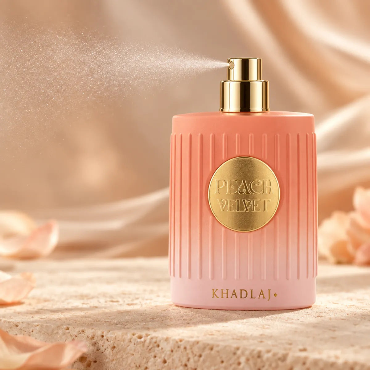 Khadlaj Peach Velvet Extrait De Parfum 100ml online in Qatar at best price, premium fragrance - Perfumesouq Qatar