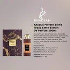 Khadlaj Private Blend Tobac Extra Extrait 100ml luxury fragrance at best price in Qatar, authentic and genuine product - Perfumesouq Qatar