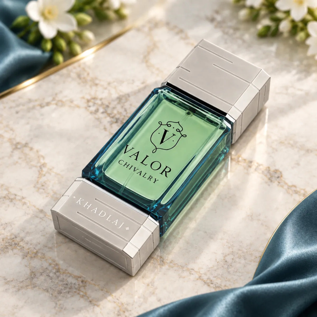 Khadlaj Valor Chivalry Eau De Parfum 100ml for best price in Qatar, elegant fragrance with lasting scent - Perfumesouq Qatar