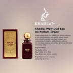 Khadlaj Wow Oud Eau De Parfum 100ml for best price in Qatar, elegant fragrance with lasting scent - Perfumesouq Qatar