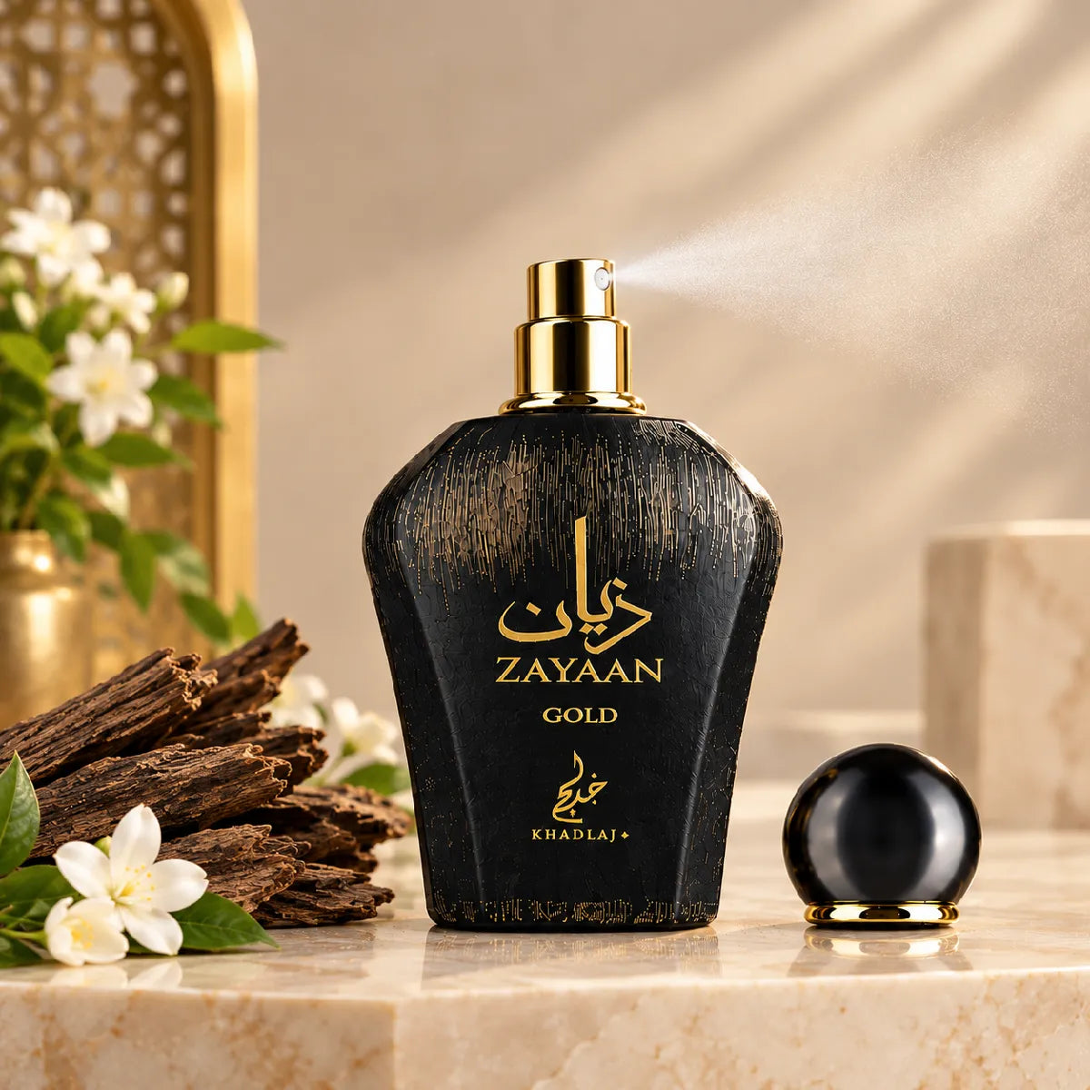 Original Khadlaj Zayaan Gold Eau De Parfum 100ml authentic luxury fragrance at best price - Perfumesouq Qatar