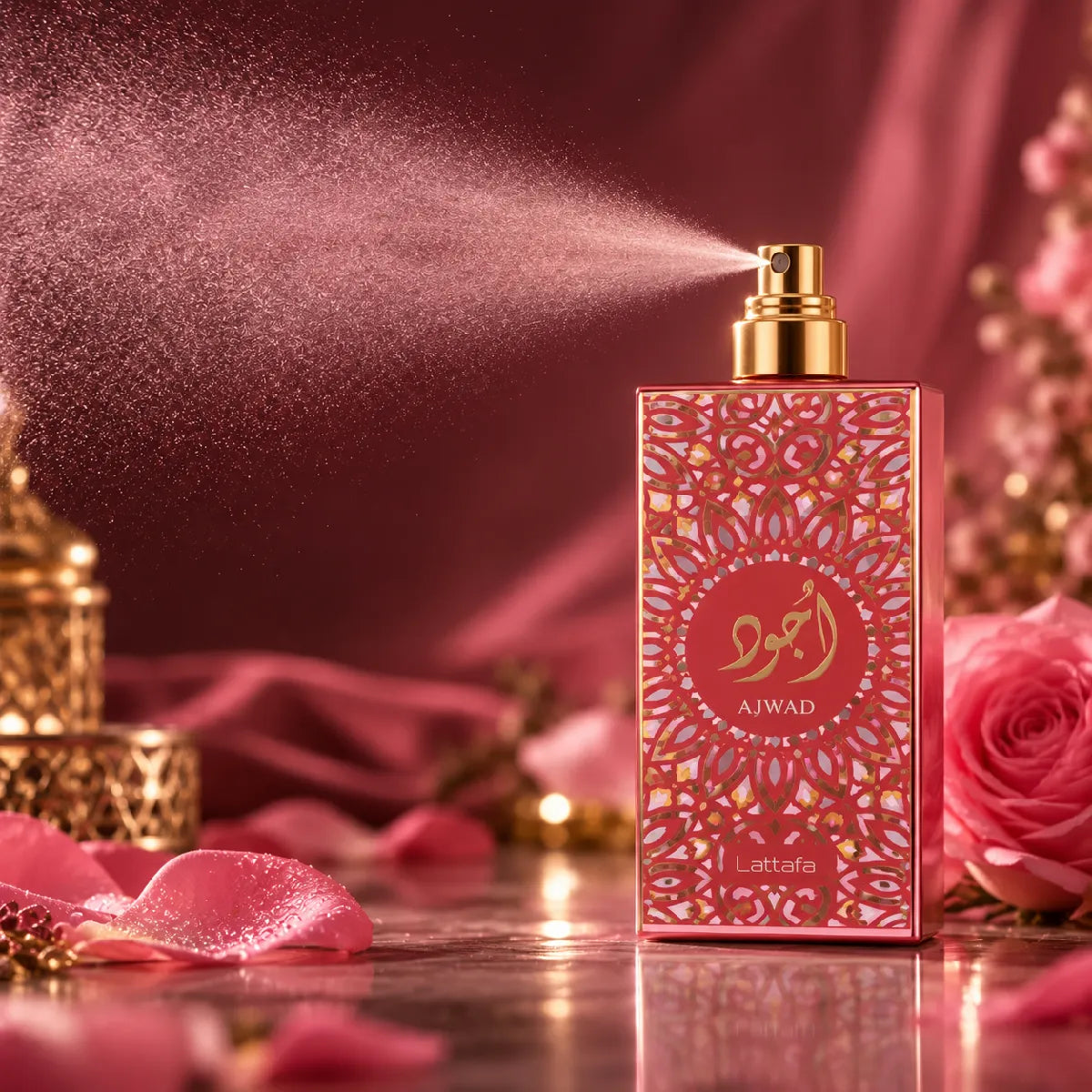 Original Lattafa Ajwad Pink To Pink Eau De Parfum 100ml authentic luxury fragrance at best price - Perfumesouq Qatar
