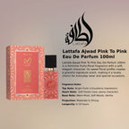 Lattafa Ajwad Pink To Pink EDP 100ml luxury fragrance at best price, authentic and genuine product - Perfumesouq Qatar