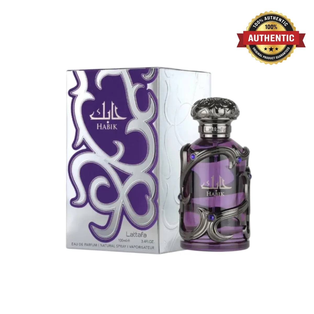 Lattafa Habik Men Eau De Parfum 100ml online at best price, aromatic masculine fragrance - Perfumesouq Qatar