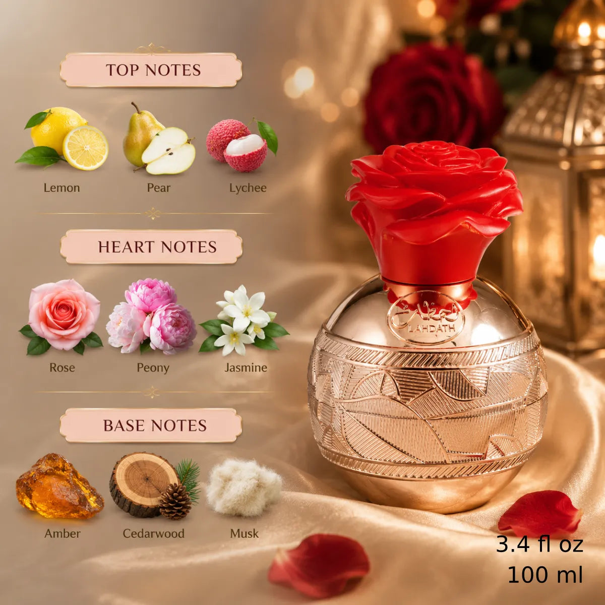 Authentic Lattafa Pride Lahdath Eau De Parfum 100ml for best price with fast delivery - Perfumesouq Qatar