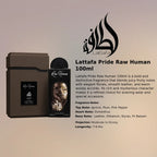 Lattafa Pride Raw Human EDP 100ml luxury fruity leather fragrance at best price - Perfumesouq Qatar