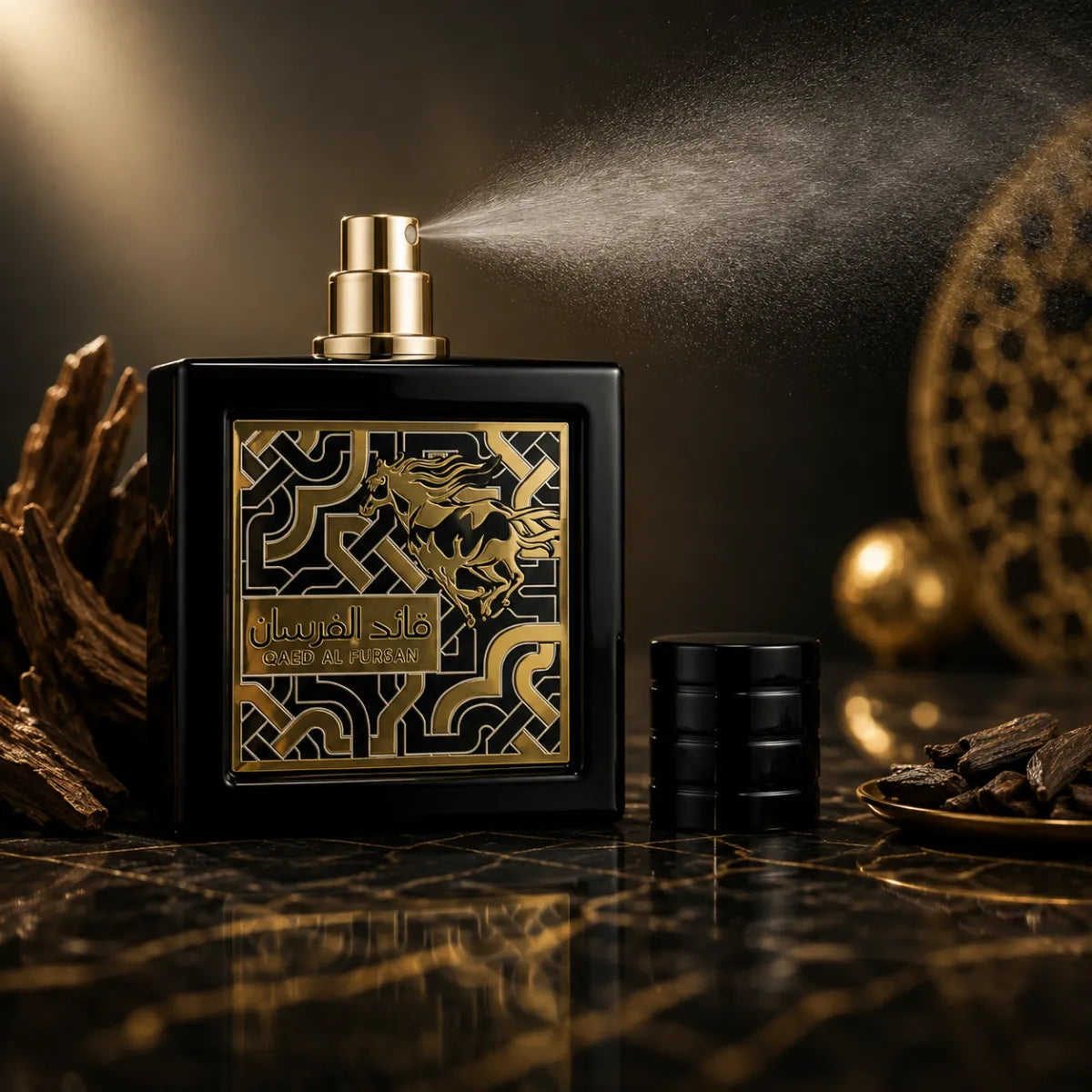 Original Lattafa Qaed Al Fursan Eau De Parfum 90ml authentic luxury fragrance at best price in Qatar Perfumesouq Qatar