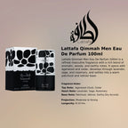 Lattafa Qimmah Men EDP 100ml luxury woody fragrance at best price, authentic and genuine product - Perfumesouq Qatar