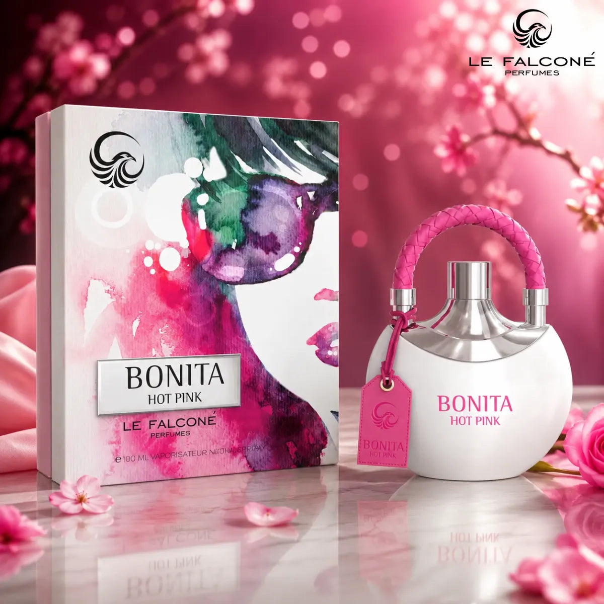 Buy Le Falcone Bonita Hot Pink Eau De Parfum 100ml from Perfumesouq, Doha, Qatar.
