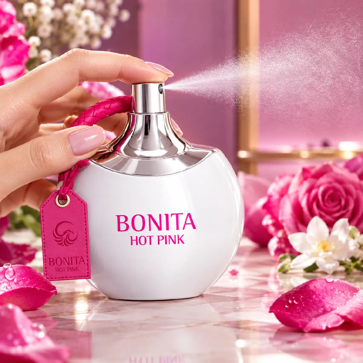 Original Le Falcone Bonita Hot Pink Eau De Parfum 100ml authentic luxury fragrance at best price in Qatar - Perfumesouq Qatar