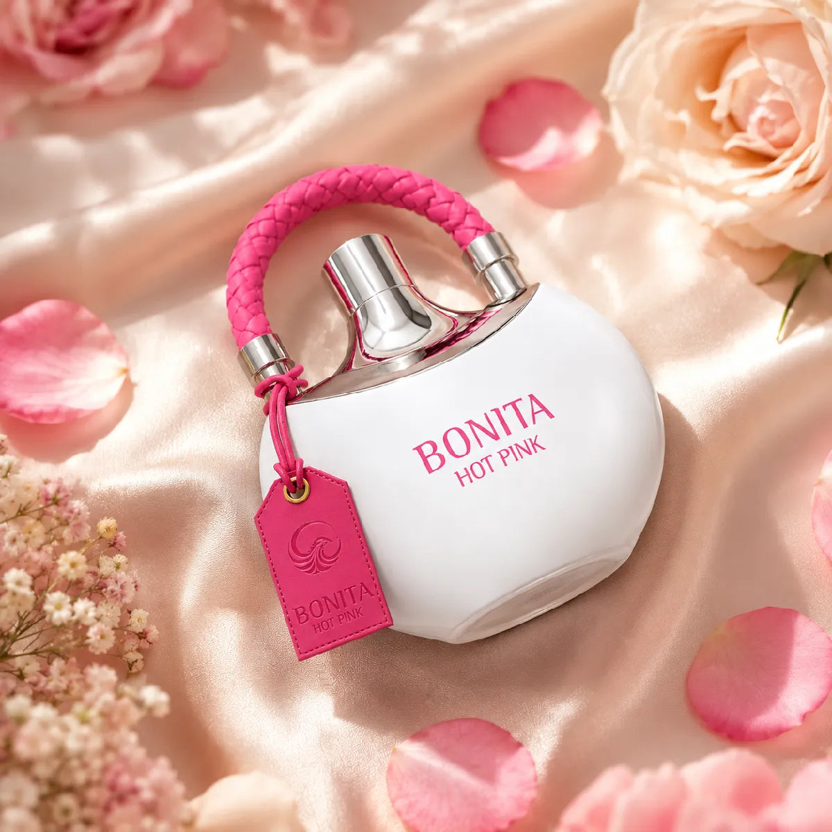 Le Falcone Bonita Hot Pink Eau De Parfum 100ml for best price in Qatar, elegant floral scent with lasting fragrance - Perfumesouq Qatar