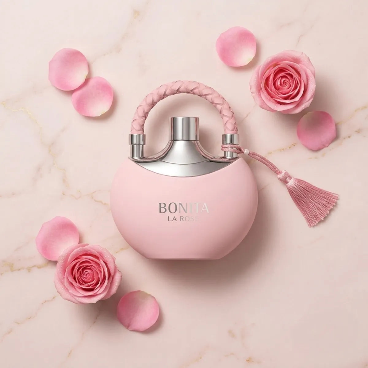 Le Falcone Bonita La Rose Eau De Parfum 100ml for best price in Qatar, elegant rose scent with lasting fragrance - Perfumesouq Qatar