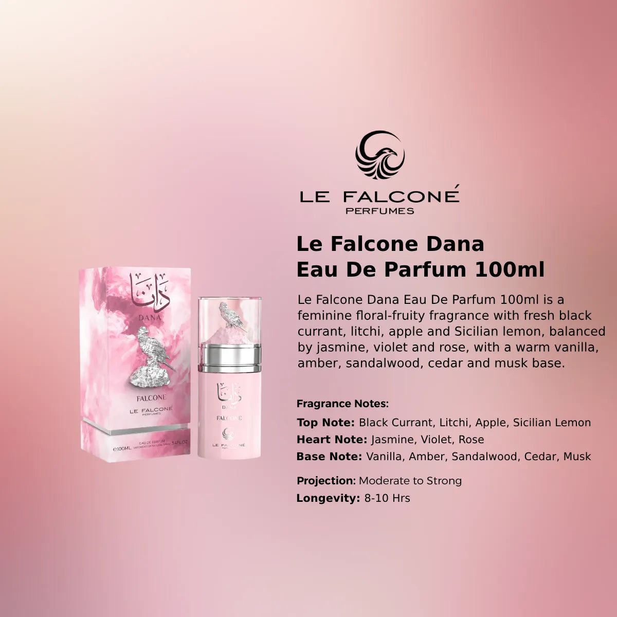 Le Falcone Dana EDP 100ml luxury fragrance at best price in Qatar, authentic and genuine product - Perfume Souq Qatar